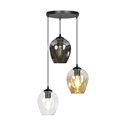 IRIS LAMPA WISZĄCA, MOC MAX.3X60W, E27, CZARNO-KOLOROWA (MIX) ORNO