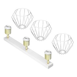 WAYA OPRAWA ŚCIENNO-SUFITOWA, MOC MAX. 3X60W, E27, BIAŁA, LISTWA ORNO WAYA OPRAWA ŚCIENNO-SUFITOWA, MOC MAX. 3X60W, E27, BIAŁA, LISTWA ORNO