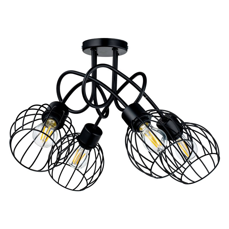 MARBELLA LAMPA WISZĄCA, MOC MAX. 4X60W, E27, CZARNA ORNO MARBELLA LAMPA WISZĄCA, MOC MAX. 4X60W, E27, CZARNA ORNO