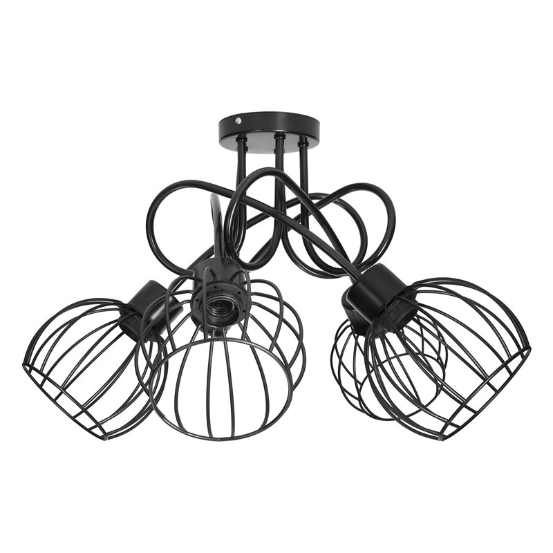 MARBELLA LAMPA WISZĄCA MOC MAX. 5X60W, E27, CZARNA ORNO