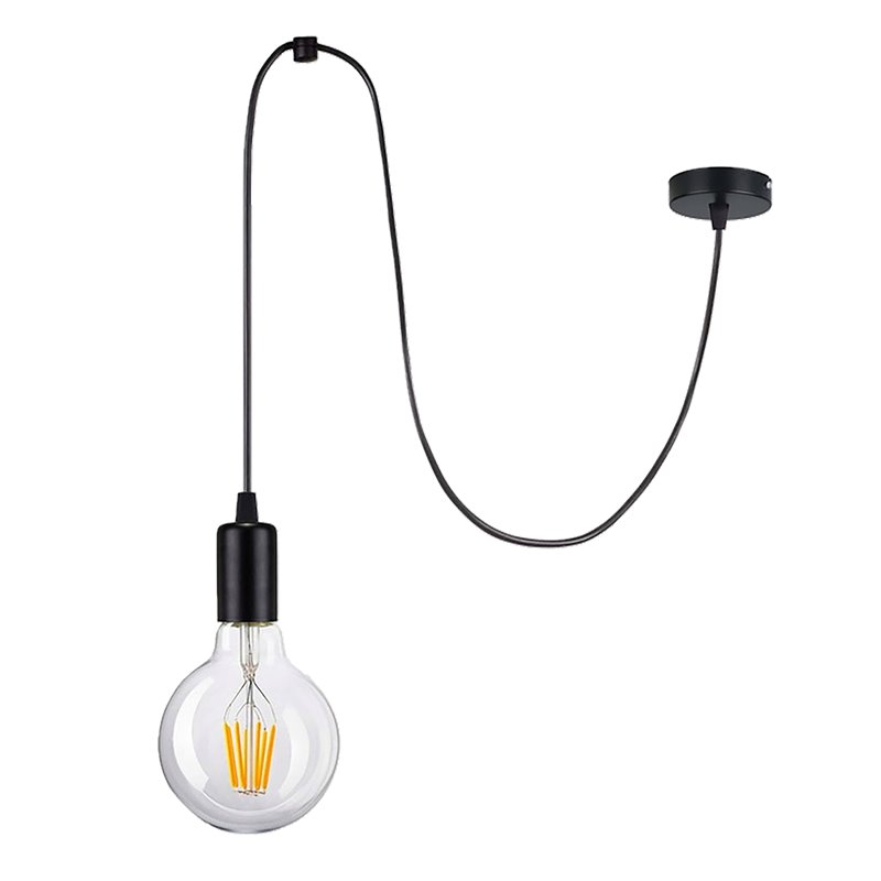 LINO LAMPA WISZĄCA, MOC MAX. 1X60W, E27, CZARNA ORNO LINO LAMPA WISZĄCA, MOC MAX. 1X60W, E27, CZARNA ORNO
