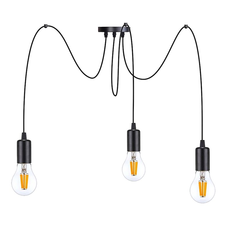 LINO LAMPA WISZĄCA, MOC MAX. 3X60W, E27, CZARNA ORNO LINO LAMPA WISZĄCA, MOC MAX. 3X60W, E27, CZARNA ORNO