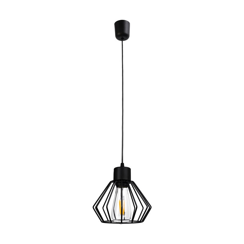 PINO LAMPA WISZĄCA, MOC MAX. 1X60W, E27, CZARNA ORNO