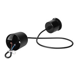 YASIN 400 LAMPA WISZĄCA, MOC MAX. 1X60W, E27, CZARNA, DREWNO ORNO YASIN 400 LAMPA WISZĄCA, MOC MAX. 1X60W, E27, CZARNA, DREWNO ORNO