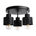 LISA OPRAWA ŚCIENNO-SUFITOWA, MOC MAX. 3X60W, E27, CZARNA, PODSTAWA OKRĄGŁA, JEDNOPOZIOMOWA, RUCHOME GŁOWICE LAMPY ORNO LISA OPRAWA ŚCIENNO-SUFITOWA, MOC MAX. 3X60W, E27, CZARNA, PODSTAWA OKRĄGŁA, JEDNOPOZIOMOWA, RUCHOME GŁOWICE LAMPY ORNO