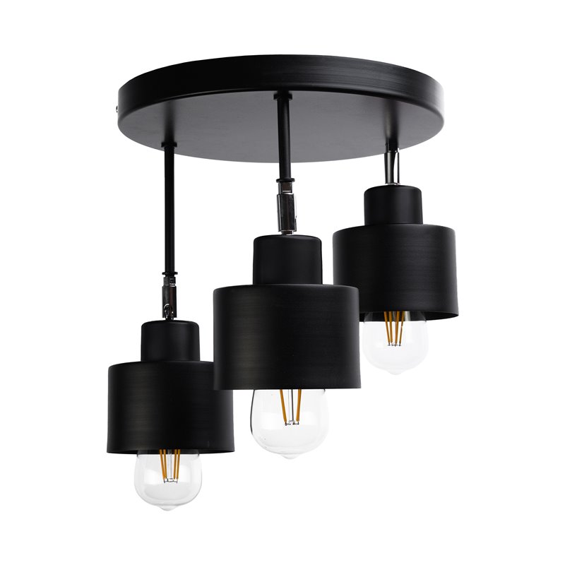 LISA OPRAWA ŚCIENNO-SUFITOWA, MOC MAX. 3X60W, E27, CZARNA, PODSTAWA OKRĄGŁA, WIELOPOZIOMOWA, RUCHOME GŁOWICE LAMPY ORNO LISA OPRAWA ŚCIENNO-SUFITOWA, MOC MAX. 3X60W, E27, CZARNA, PODSTAWA OKRĄGŁA, WIELOPOZIOMOWA, RUCHOME GŁOWICE LAMPY ORNO