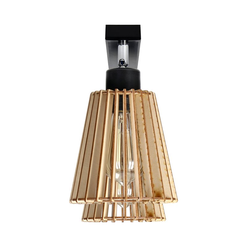 DELOS 2P E27, OPRAWA ŚCIENNO-SUFITOWA, MAX. 2X60W, CZARNA, DREWNO ORNO DELOS 2P E27, OPRAWA ŚCIENNO-SUFITOWA, MAX. 2X60W, CZARNA, DREWNO ORNO