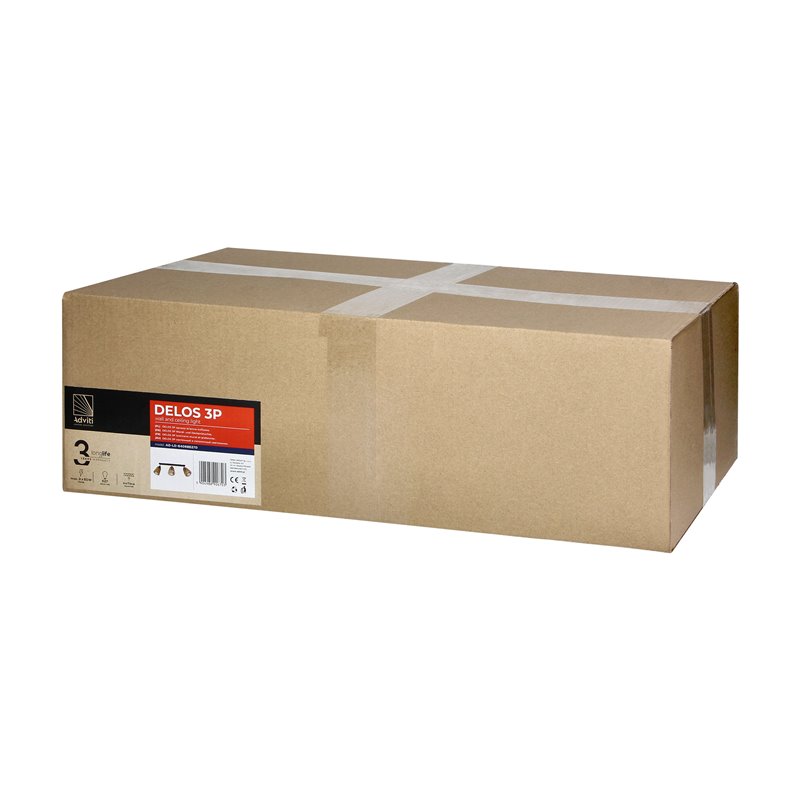 DELOS 3P E27, OPRAWA ŚCIENNO-SUFITOWA, MAX. 3X60W, CZARNA, DREWNO ORNO DELOS 3P E27, OPRAWA ŚCIENNO-SUFITOWA, MAX. 3X60W, CZARNA, DREWNO ORNO