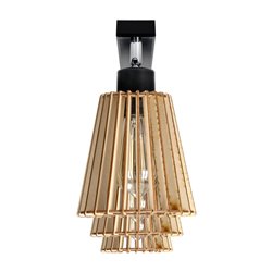 DELOS 3P E27, OPRAWA ŚCIENNO-SUFITOWA, MAX. 3X60W, CZARNA, DREWNO ORNO DELOS 3P E27, OPRAWA ŚCIENNO-SUFITOWA, MAX. 3X60W, CZARNA, DREWNO ORNO