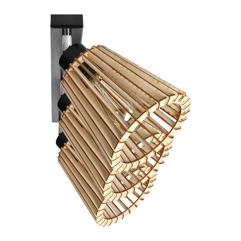 DELOS 3P E27, OPRAWA ŚCIENNO-SUFITOWA, MAX. 3X60W, CZARNA, DREWNO ORNO DELOS 3P E27, OPRAWA ŚCIENNO-SUFITOWA, MAX. 3X60W, CZARNA, DREWNO ORNO