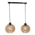 ANAFI 2P E27, LAMPA WISZĄCA, MAX. 2X60W, CZARNA, DREWNO ORNO ANAFI 2P E27, LAMPA WISZĄCA, MAX. 2X60W, CZARNA, DREWNO ORNO