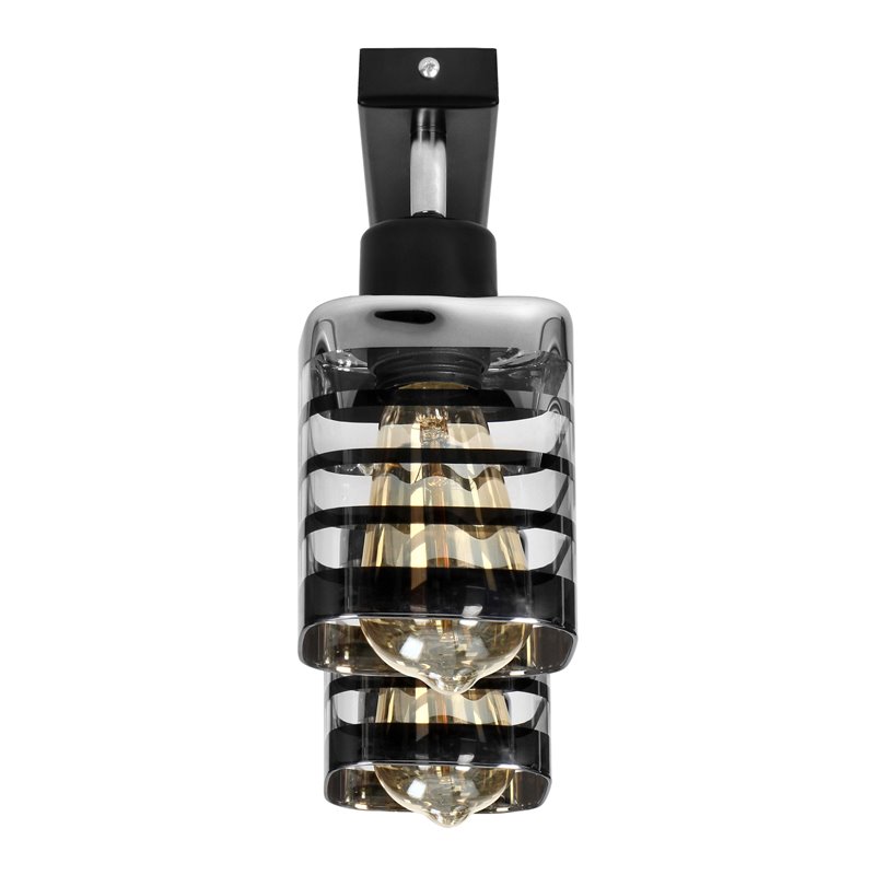 SIENA 2P E27, OPRAWA ŚCIENNO-SUFITOWA, MAX. 2X60W, CZARNA, LISTWA ORNO SIENA 2P E27, OPRAWA ŚCIENNO-SUFITOWA, MAX. 2X60W, CZARNA, LISTWA ORNO