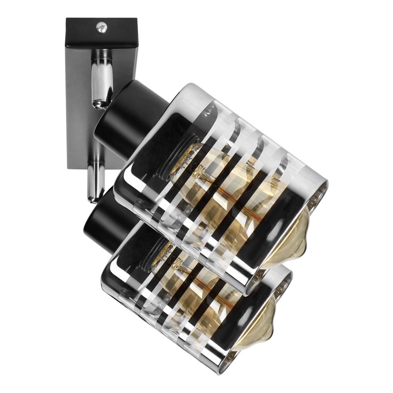 SIENA 2P E27, OPRAWA ŚCIENNO-SUFITOWA, MAX. 2X60W, CZARNA, LISTWA ORNO SIENA 2P E27, OPRAWA ŚCIENNO-SUFITOWA, MAX. 2X60W, CZARNA, LISTWA ORNO