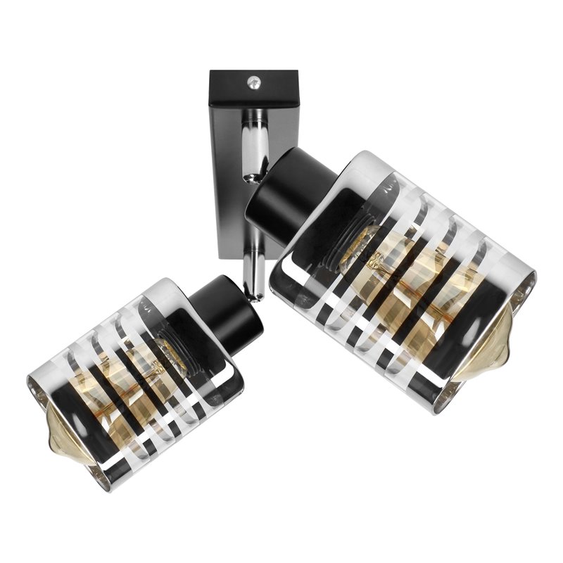 SIENA 2P E27, OPRAWA ŚCIENNO-SUFITOWA, MAX. 2X60W, CZARNA, LISTWA ORNO SIENA 2P E27, OPRAWA ŚCIENNO-SUFITOWA, MAX. 2X60W, CZARNA, LISTWA ORNO