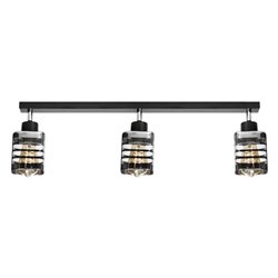 SIENA 3P E27, OPRAWA ŚCIENNO-SUFITOWA, MAX. 3X60W, CZARNA, LISTWA ORNO SIENA 3P E27, OPRAWA ŚCIENNO-SUFITOWA, MAX. 3X60W, CZARNA, LISTWA ORNO