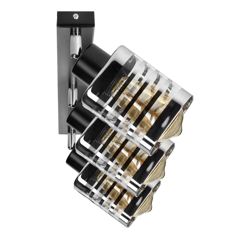SIENA 3P E27, OPRAWA ŚCIENNO-SUFITOWA, MAX. 3X60W, CZARNA, LISTWA ORNO SIENA 3P E27, OPRAWA ŚCIENNO-SUFITOWA, MAX. 3X60W, CZARNA, LISTWA ORNO