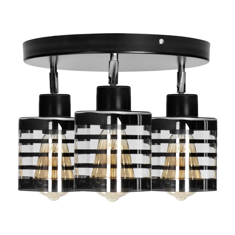 SIENA 3P E27, OPRAWA ŚCIENNO-SUFITOWA, MAX. 3X60W, CZARNA, PODSTAWA OKRĄGŁA, RUCHOME GŁOWICE LAMPY, JEDEN POZIOM ORNO SIENA 3P E27, OPRAWA ŚCIENNO-SUFITOWA, MAX. 3X60W, CZARNA, PODSTAWA OKRĄGŁA, RUCHOME GŁOWICE LAMPY, JEDEN POZIOM ORNO