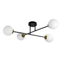 LEIA 4P E27, LAMPA WISZĄCA, MAX. 4X60W, CZARNO-ZŁOTA ORNO LEIA 4P E27, LAMPA WISZĄCA, MAX. 4X60W, CZARNO-ZŁOTA ORNO