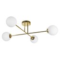 LEIA 4P E27, LAMPA WISZĄCA, MAX. 4X60W, ZŁOTA ORNO