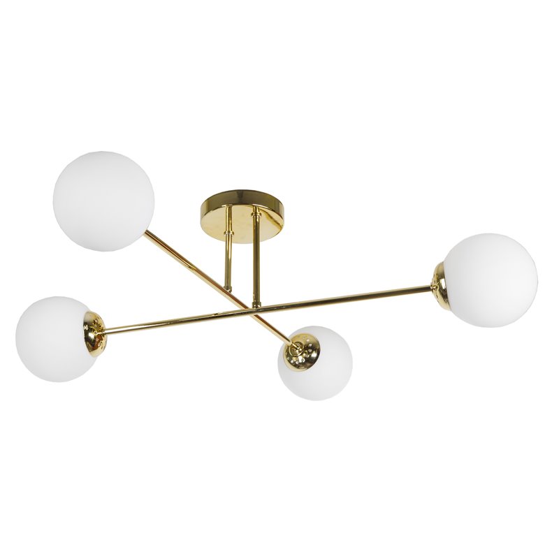 LEIA 4P E27, LAMPA WISZĄCA, MAX. 4X60W, ZŁOTA ORNO