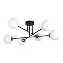 LEIA 6P E27, LAMPA WISZĄCA, MAX. 6X60W, CZARNO-ZŁOTA ORNO