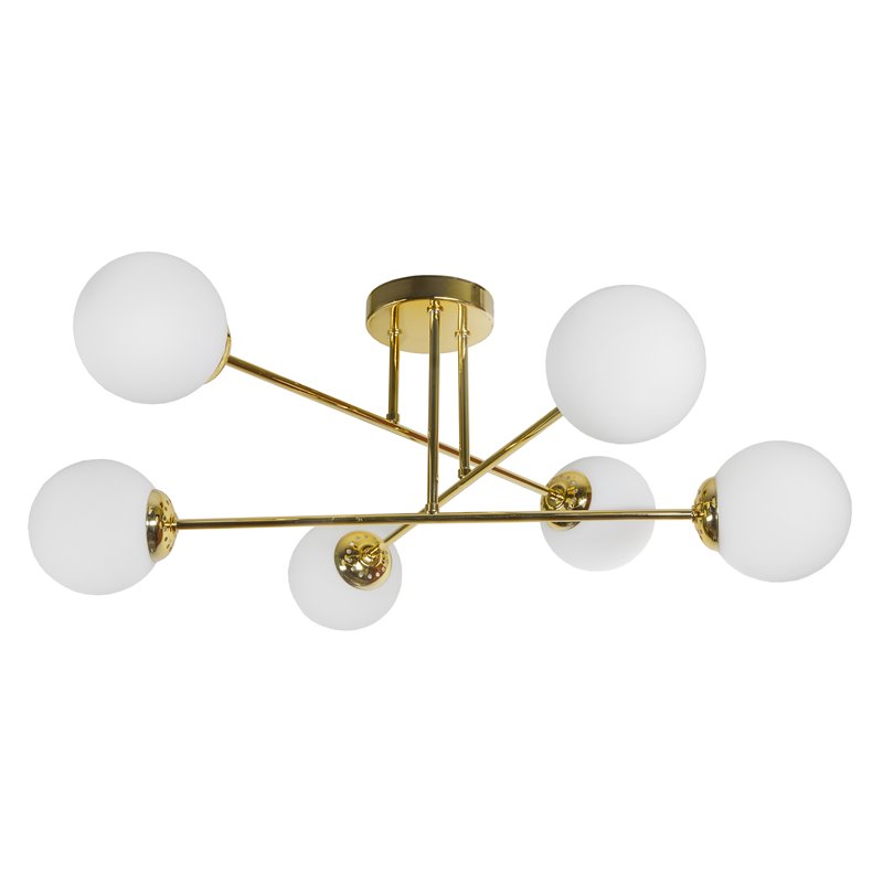 LEIA 6P E27, LAMPA WISZĄCA, MAX. 6X60W, ZŁOTA ORNO