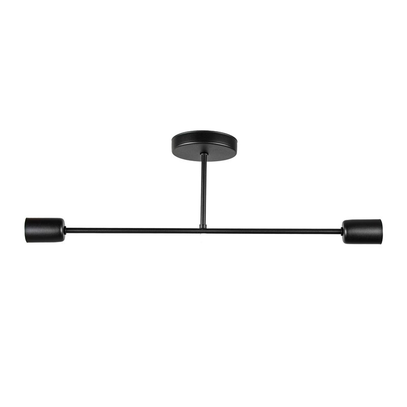 SOLO 2P E27, LAMPA WISZĄCA, MAX. 2X60W, CZARNA ORNO