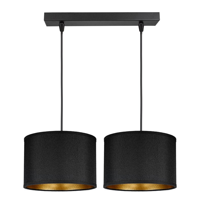 KYLO 2P E27, LAMPA WISZĄCA, MAX. 2X60W, CZARNA, LISTWA ORNO