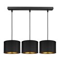 KYLO 3P E27, LAMPA WISZĄCA, MAX. 3X60W, CZARNA, LISTWA ORNO