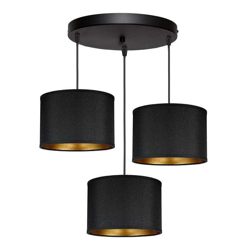 KYLO 3P E27, LAMPA WISZĄCA, MAX. 3X60W, CZARNA, OKRĄGŁA ORNO