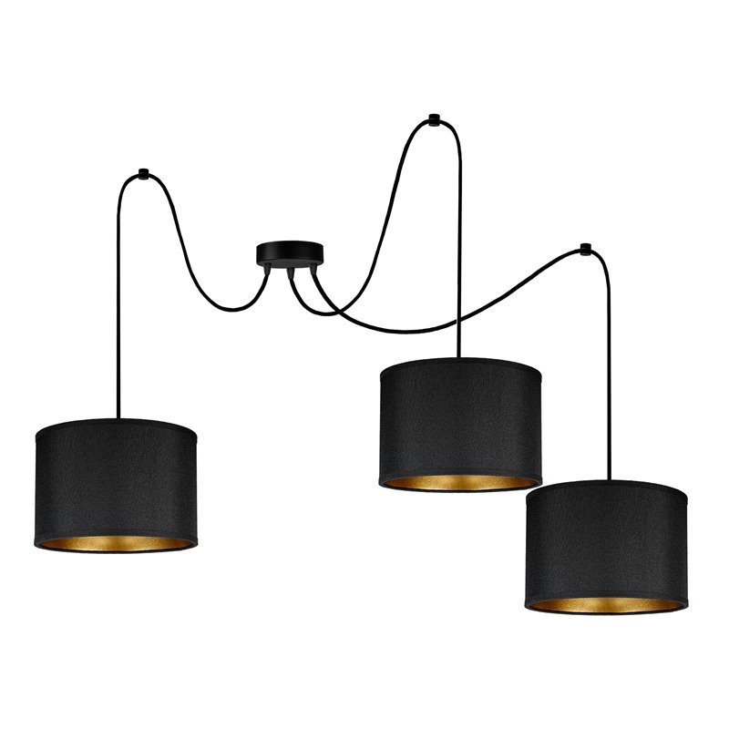 KYLO 3P E27, LAMPA WISZĄCA, MAX. 3X60W, CZARNA ORNO