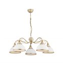 LARISA 5P, LAMPA WISZĄCA, 5XE27, MAX 5X60W, METAL, ECRIE, KLOSZ SZKLANY ORNO LARISA 5P, LAMPA WISZĄCA, 5XE27, MAX 5X60W, METAL, ECRIE, KLOSZ SZKLANY ORNO
