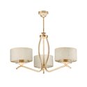 ARCADIA 3P, LAMPA WISZĄCA, 3XE27, MAX 3X60W, METAL, ECRIE, ABAŻUR WZORZYSTY ORNO