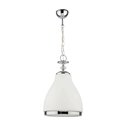 IKARIA 1P, LAMPA WISZĄCA, E27 MAX 60W, METAL, CHROM, KLOSZ SZKLANY MLECZNY ORNO IKARIA 1P, LAMPA WISZĄCA, E27 MAX 60W, METAL, CHROM, KLOSZ SZKLANY MLECZNY ORNO