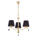 ACHAJA 3P, LAMPA WISZĄCA, 3XE27, MAX. 3X60W, METAL, MOSIĄDZ, ABAŻUR CZARNY ORNO ACHAJA 3P, LAMPA WISZĄCA, 3XE27, MAX. 3X60W, METAL, MOSIĄDZ, ABAŻUR CZARNY ORNO