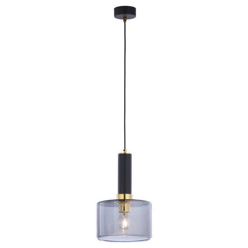 SAMOS 1P, LAMPA WISZĄCA, E27 MAX. 60W, METAL, MOSIĄDZ/CZARNY, KLOSZ SZKLANY ORNO SAMOS 1P, LAMPA WISZĄCA, E27 MAX. 60W, METAL, MOSIĄDZ/CZARNY, KLOSZ SZKLANY ORNO