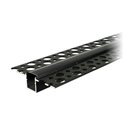 PROFIL ALUMINIOWY DO TAŚM LED, 2M, WPUSZCZANY W KARTON GIPS, CZARNY, KLOSZ MATOWY,  KOMPLET 20 SZT. ORNO