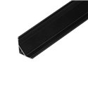 PROFIL ALUMINIOWY DO TAŚM LED, 2000 X 15,8 X 15,8 MM, KĄTOWY, CZARNY ORNO