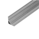 PROFIL ALUMINIOWY DO TAŚM LED, 2000 X 15,8 X 15,8 MM, KĄTOWY, SREBRNY ORNO