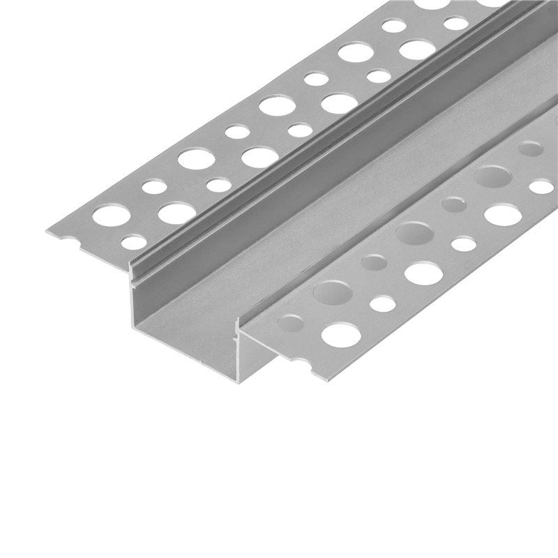 PROFIL ALUMINIOWY NA 2 TAŚMY LED, 2000 X 57,89 X 9,8 MM, WPUSZCZANY W KARTON GIPS, SREBRNY ORNO PROFIL ALUMINIOWY NA 2 TAŚMY LED, 2000 X 57,89 X 9,8 MM, WPUSZCZANY W KARTON GIPS, SREBRNY ORNO