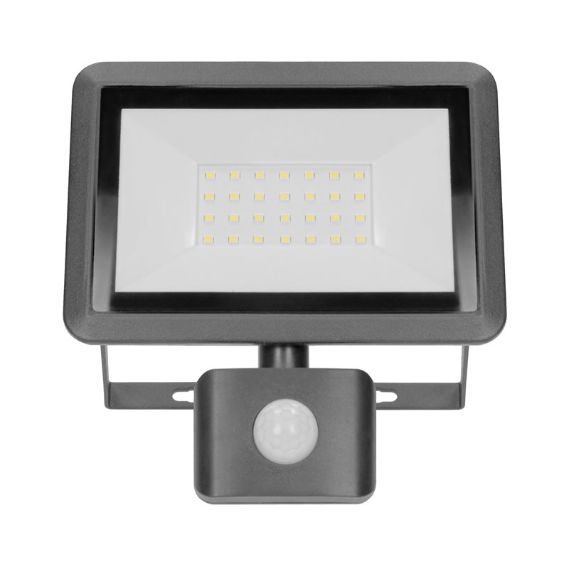 BULLED S 30W NAŚWIETLACZ Z PIR, 2400LM, IP44, 4000K, ALUMINIUM + SZKŁO ORNO BULLED S 30W NAŚWIETLACZ Z PIR, 2400LM, IP44, 4000K, ALUMINIUM + SZKŁO ORNO
