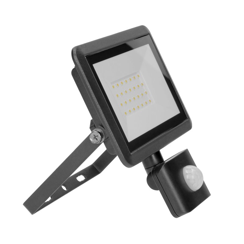 BULLED S 30W NAŚWIETLACZ Z PIR, 2400LM, IP44, 4000K, ALUMINIUM + SZKŁO ORNO BULLED S 30W NAŚWIETLACZ Z PIR, 2400LM, IP44, 4000K, ALUMINIUM + SZKŁO ORNO