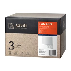 TOS LED 30W NAŚWIETLACZ OGRODOWY LED, 2200LM, IP65, 4000K, PC, BIAŁY ORNO TOS LED 30W NAŚWIETLACZ OGRODOWY LED, 2200LM, IP65, 4000K, PC, BIAŁY ORNO