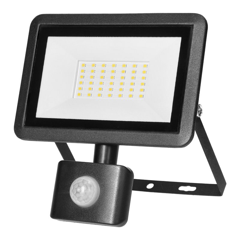 FARO S LED NAŚWIETLACZ Z PIR 30W, 2400LM, IP44, 4000K, ALUMINIUM + SZKŁO ORNO FARO S LED NAŚWIETLACZ Z PIR 30W, 2400LM, IP44, 4000K, ALUMINIUM + SZKŁO ORNO