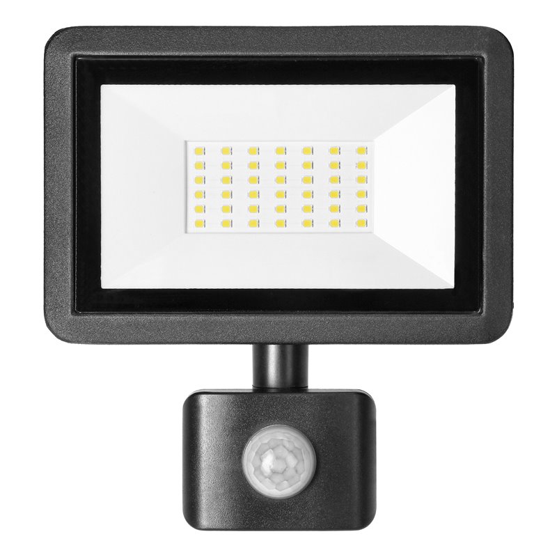 FARO S LED NAŚWIETLACZ Z PIR 30W, 2400LM, IP44, 4000K, ALUMINIUM + SZKŁO ORNO FARO S LED NAŚWIETLACZ Z PIR 30W, 2400LM, IP44, 4000K, ALUMINIUM + SZKŁO ORNO