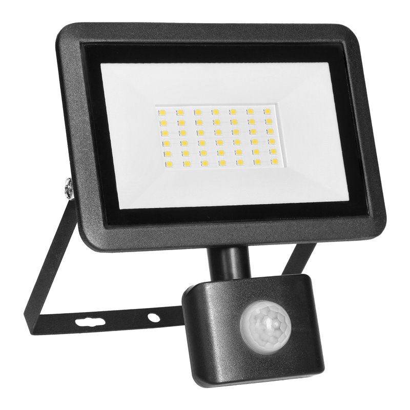FARO S LED NAŚWIETLACZ Z PIR 30W, 2400LM, IP44, 4000K, ALUMINIUM + SZKŁO ORNO FARO S LED NAŚWIETLACZ Z PIR 30W, 2400LM, IP44, 4000K, ALUMINIUM + SZKŁO ORNO