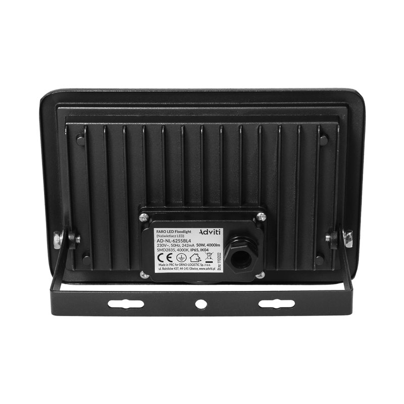 FARO LED NAŚWIETLACZ 50W, 4000LM, IP65, 4000K, ALUMINIUM + SZKŁO ORNO FARO LED NAŚWIETLACZ 50W, 4000LM, IP65, 4000K, ALUMINIUM + SZKŁO ORNO