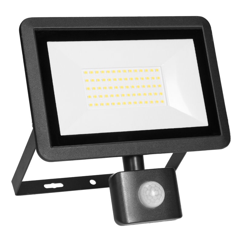 FARO S LED NAŚWIETLACZ Z PIR 50W, 4000LM, IP44, 4000K, ALUMINIUM + SZKŁO ORNO FARO S LED NAŚWIETLACZ Z PIR 50W, 4000LM, IP44, 4000K, ALUMINIUM + SZKŁO ORNO