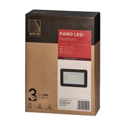 FARO LED 100W NAŚWIETLACZ, 8000LM, IP65, 4000K, ALUMINIUM + SZKŁO ORNO FARO LED 100W NAŚWIETLACZ, 8000LM, IP65, 4000K, ALUMINIUM + SZKŁO ORNO