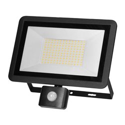 FARO S LED 100W NAŚWIETLACZ Z PIR 8000LM, IP44, 4000K, ALUMINIUM + SZKŁO ORNO FARO S LED 100W NAŚWIETLACZ Z PIR 8000LM, IP44, 4000K, ALUMINIUM + SZKŁO ORNO